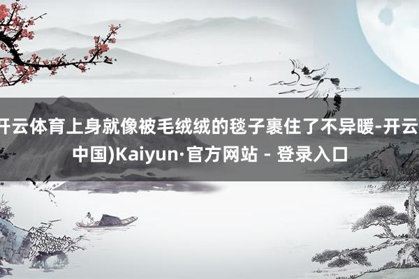 开云体育上身就像被毛绒绒的毯子裹住了不异暖-开云(中国)Kaiyun·官方网站 - 登录入口